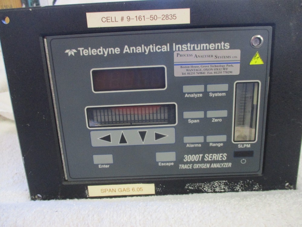 Teledyne Analytical Instruments 3000T Series Trace Oxygen Analyzer    3000T