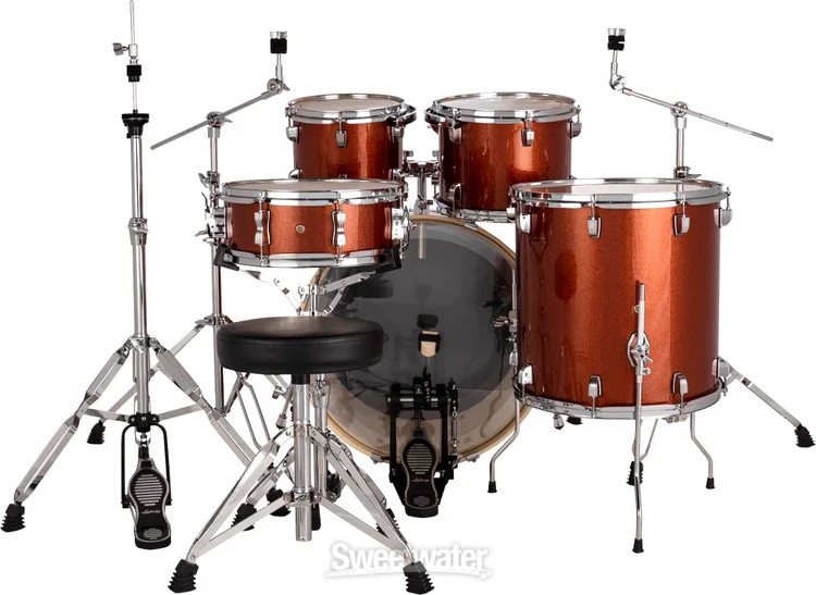 Ludwig Element Evolution 5-piece Drum Set with Hardware - Copper Sparkle