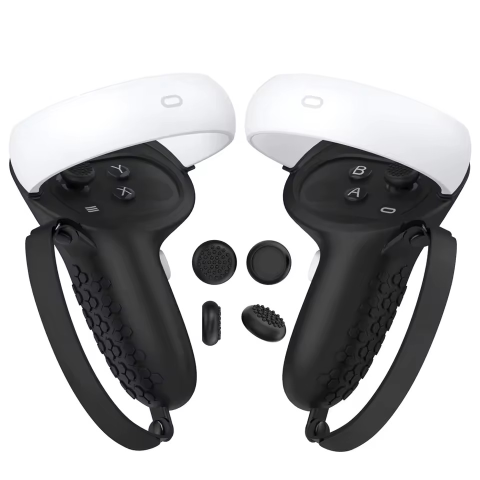 Oculus Quest 2 Controllers Grip Cover Set with Strap Also fits Pimax Controllers