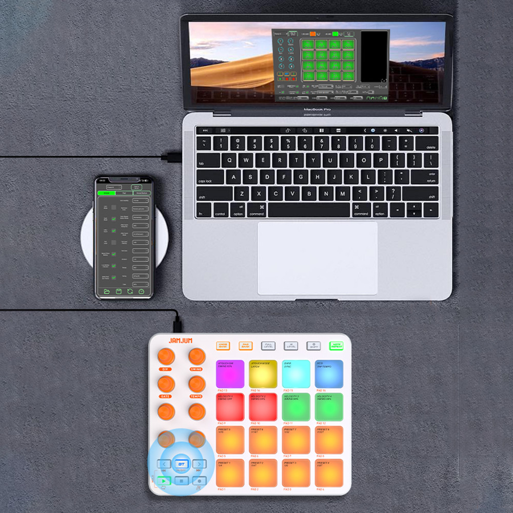 BTWireless MIDI Controller w/ Built-in Battery, DAW-Compatible