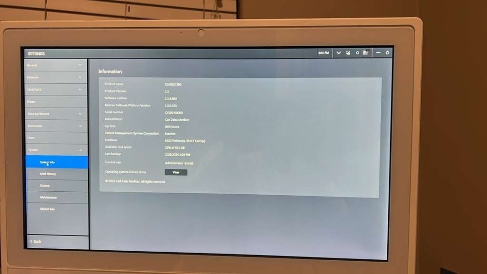 Clarus 500 Ultra Widefield Retinal Camera