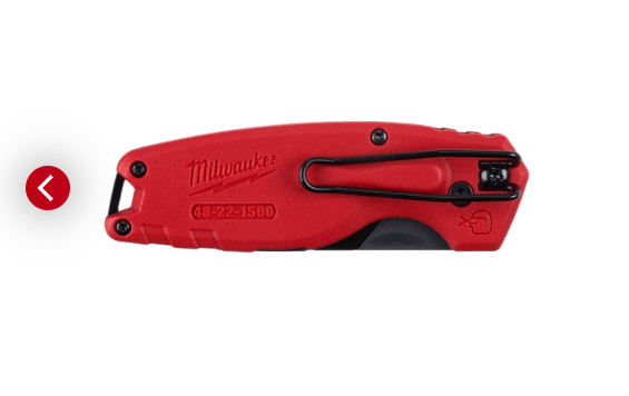 Milwaukee Tool 48-22-1500 FASTBACK™ Compact Folding Utility Knife, 6.15", Red