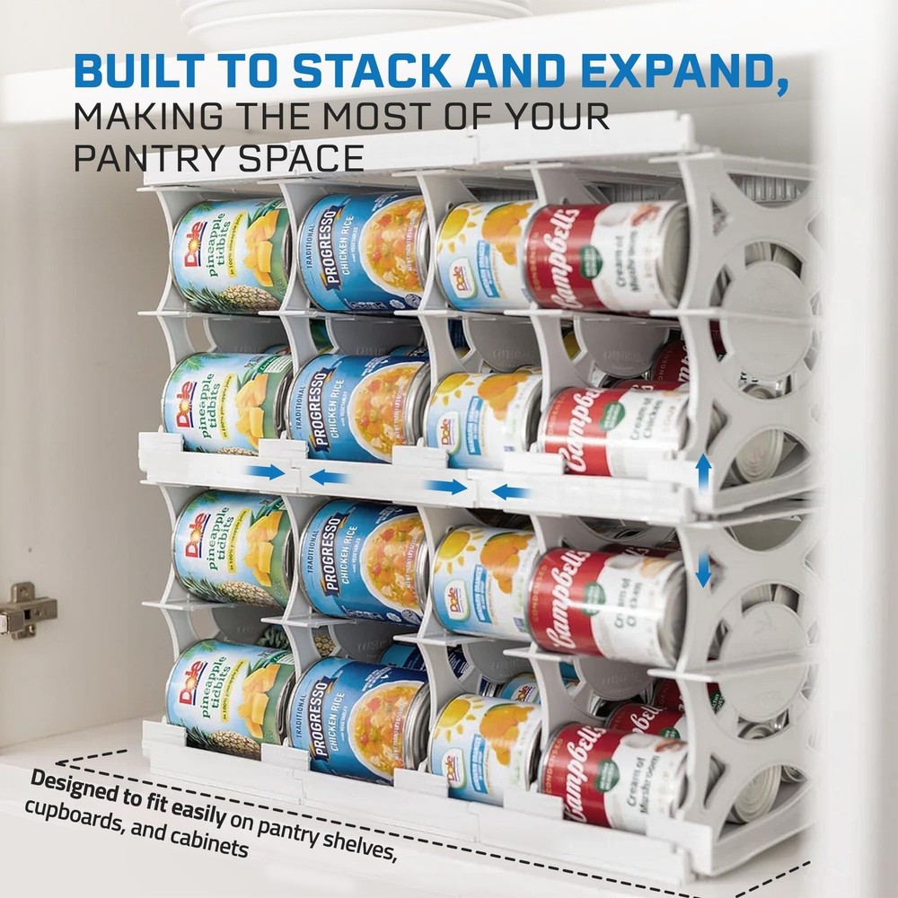 Shelf Reliance Cansolidator Cupboard - 1-Pack Can Organizer for Pantry, Stack...