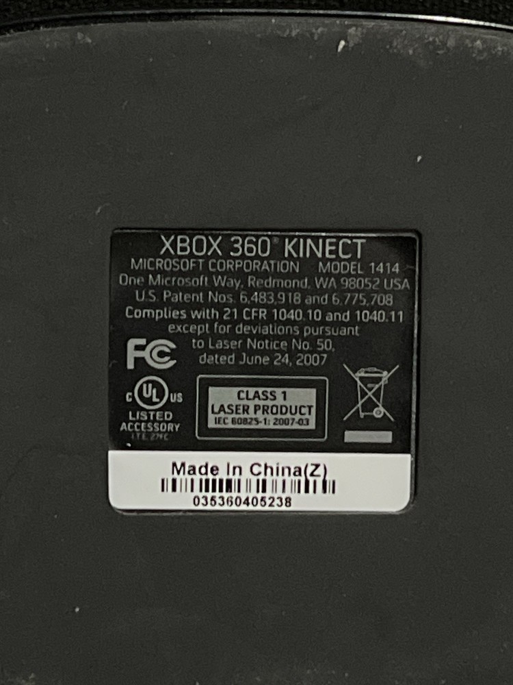 Genuine Microsoft Xbox 360 Kinect Camera Sensor Bar ~ Model 1414