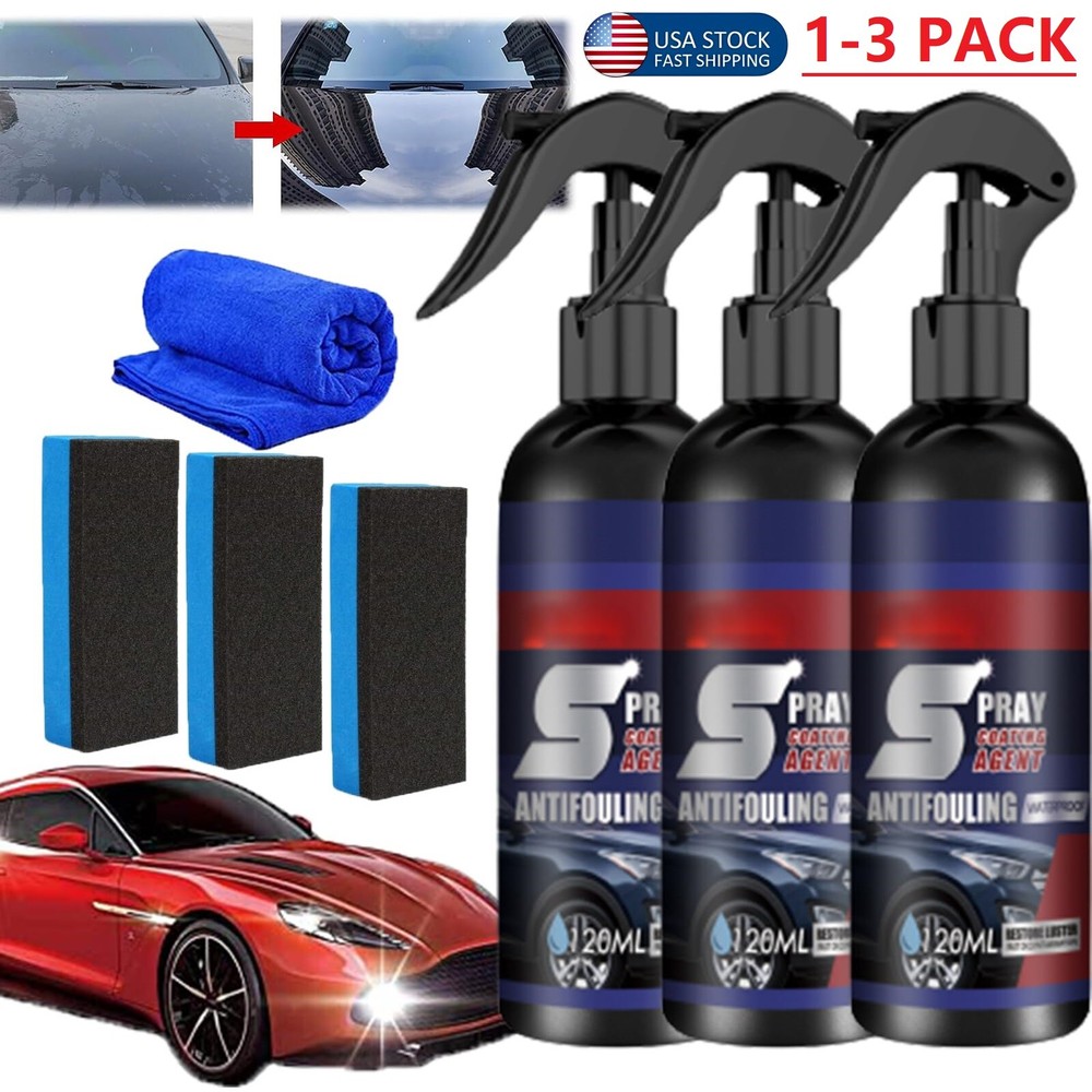 3PCS Multi-functional Coating Renewal Agent Quick Coating Spray High Protection