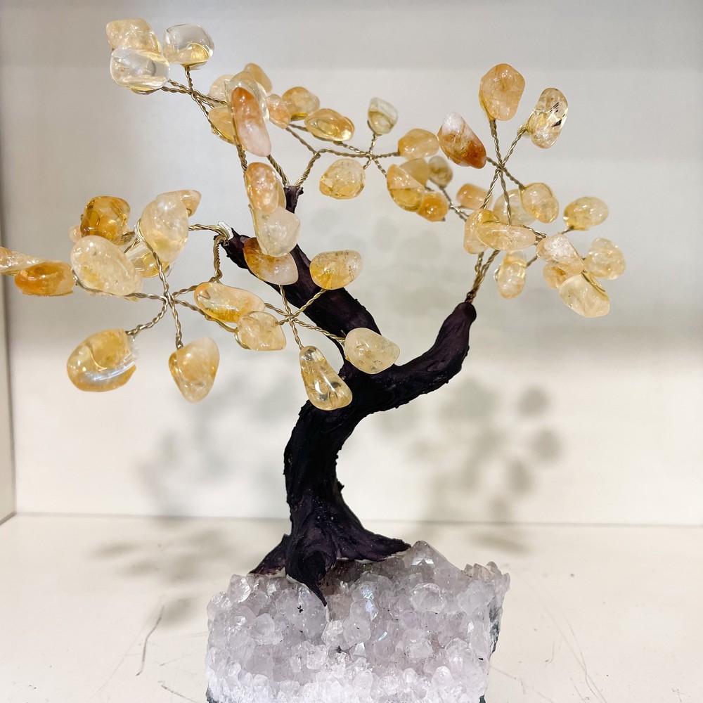 Citrine Tree With Amethyst Base $169