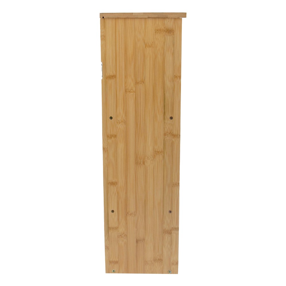 3-Layer Bamboo Storage Cabinets Modern Wall Mounted Decor Racks Storage Cabinets