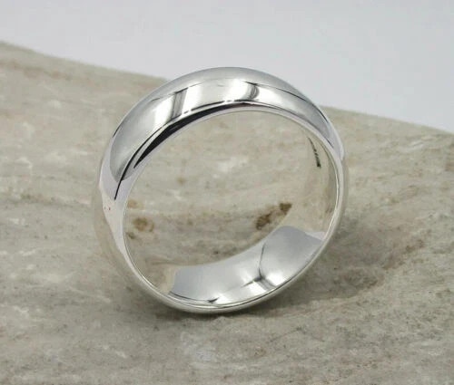 Solid 925 Sterling Silver Plain Band & Meditation Handmade Jewelry Ring All Size