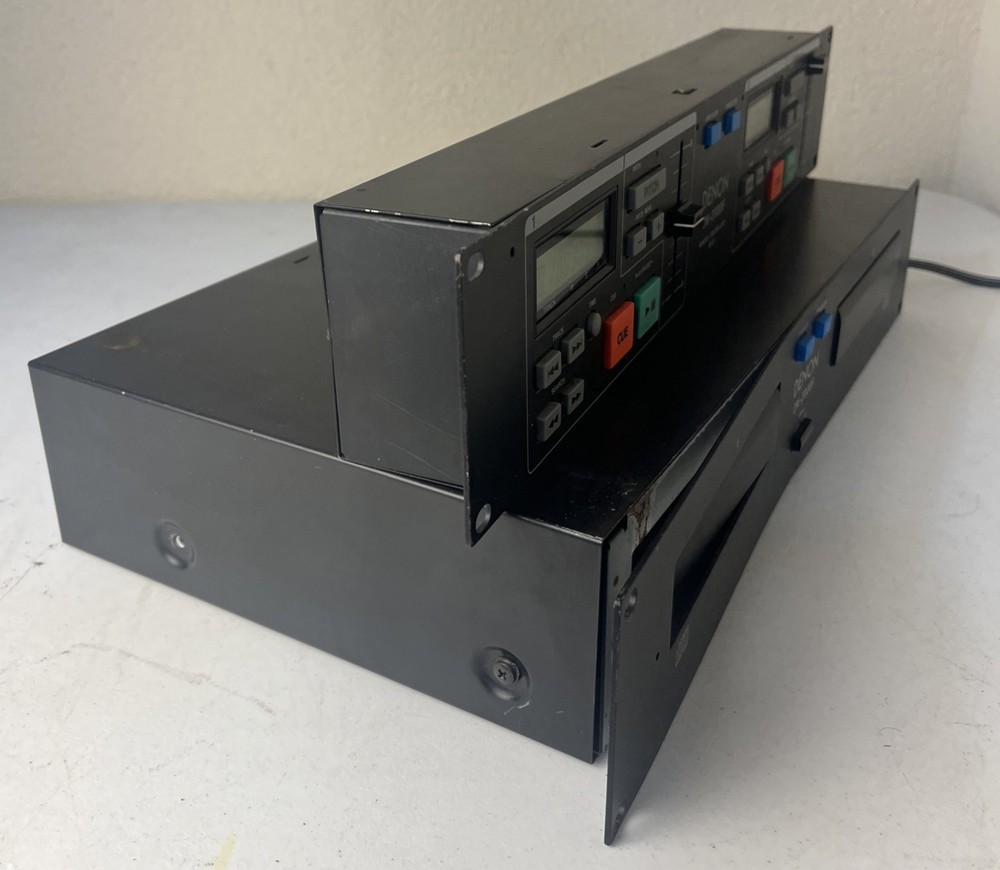 Denon DN-2000F Dual CD Player w/ RC-35 Remote Control Unit Rack Mount DJ Tested