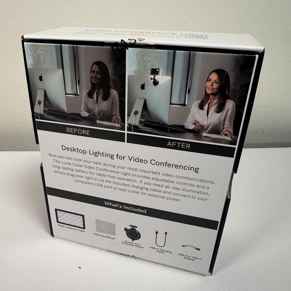 Lume Cube LC-PANELMINI1 Video Conference LED Light Panel Desktop Laptop Black