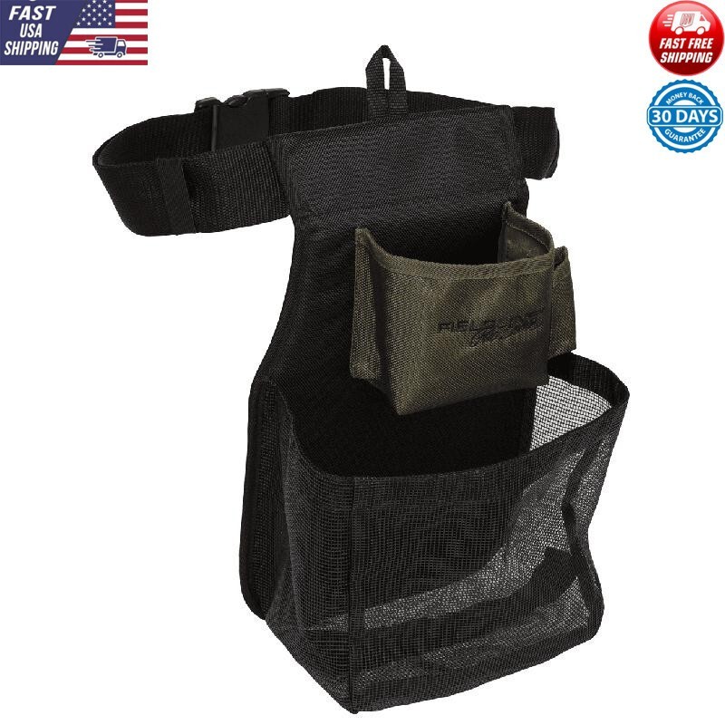 Large Trap Shooting Shell Pouch Adjustable Waist Belt Quick Release Mesh Pockets