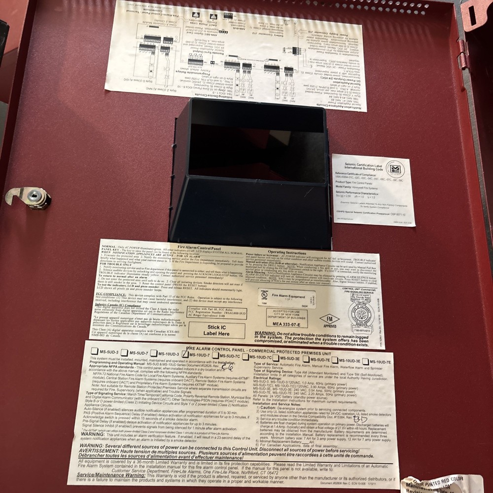 Firelite MS-10UD-7 Conventional 10 Zone Fire Panel UNTESTED