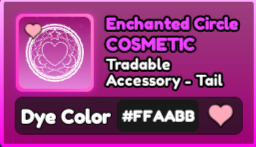 World Zero WZ - COSMETICS - #FFAABB (LOVE) - ACCESSORY - TAIL