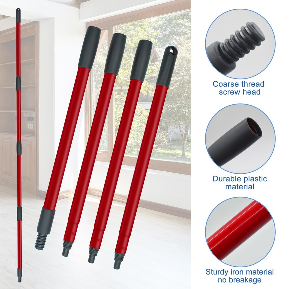 Spin Mop Replace Head Mop Handle And Base Compatible With Ocedar Rinseclean 2tan
