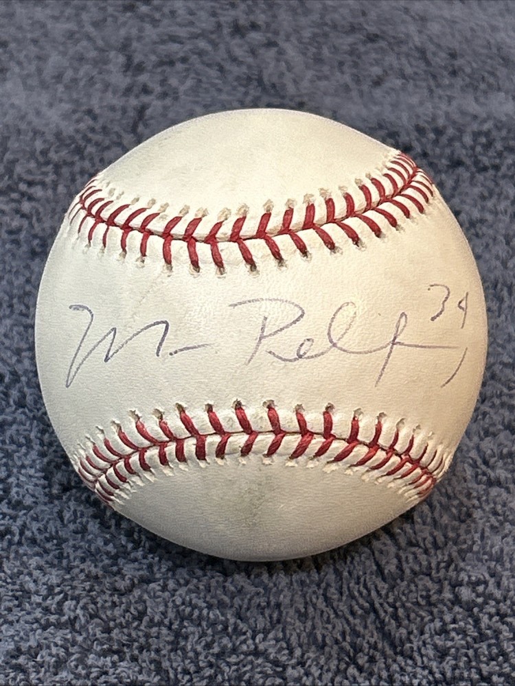 mike pelfrey signed baseball autograph ball auto A
