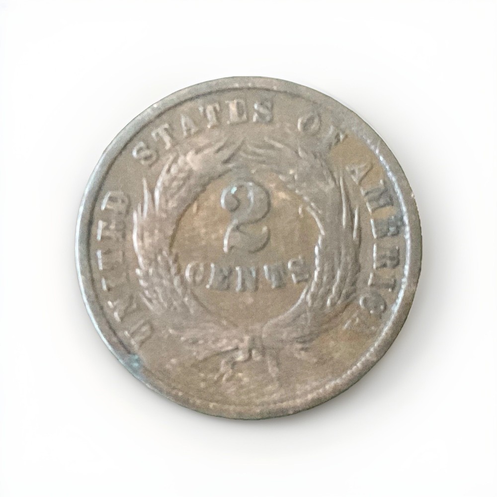 1864 2 cent coin - R40