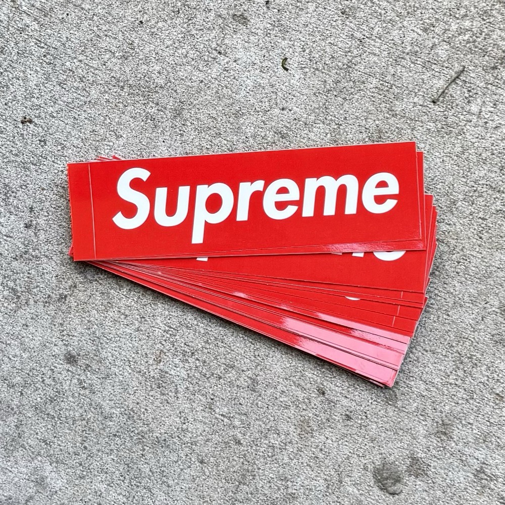 Supreme Red Box Logo Sticker 100% Authentic