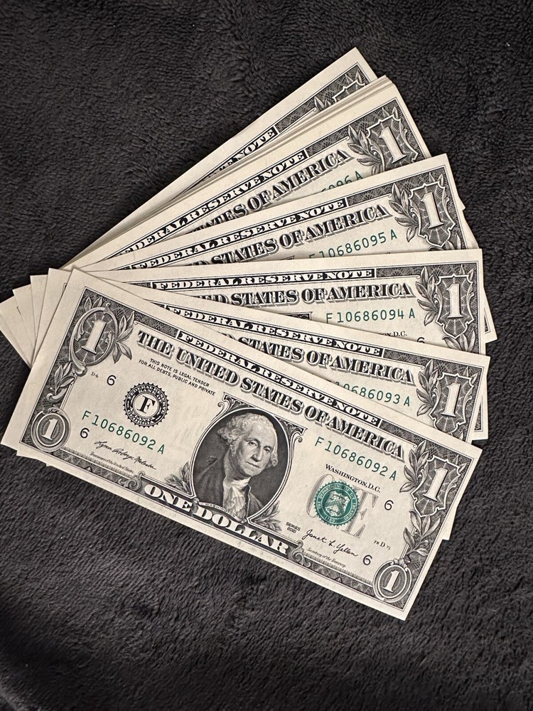 Mis Cut Error 1$ Bills