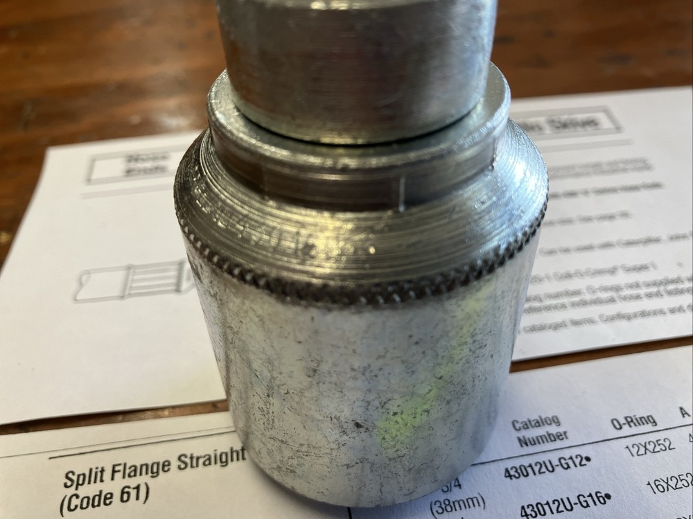 43016U-G16 Eaton Hose End Code 61 straight Flange