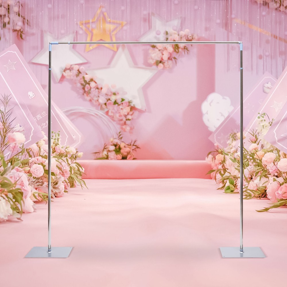 10ft x10ft Backdrop Stand Pipe Kit Heavy Duty Wedding Back Drop Adjustable Stand