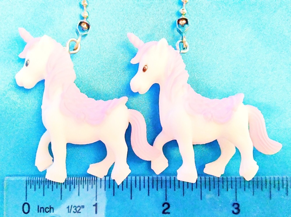 Set of Two ~ Purple with Saddle Unicorn ~ Ceiling Fan Pulls
