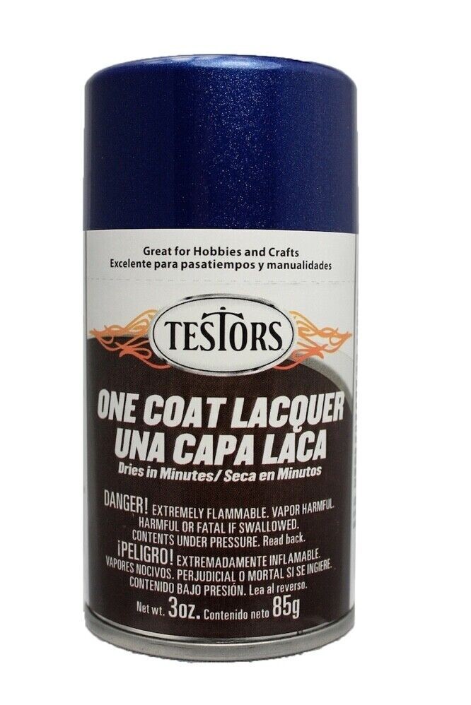Testors One Coat De Ja Blue Extreme Lacquer Spray 3 oz