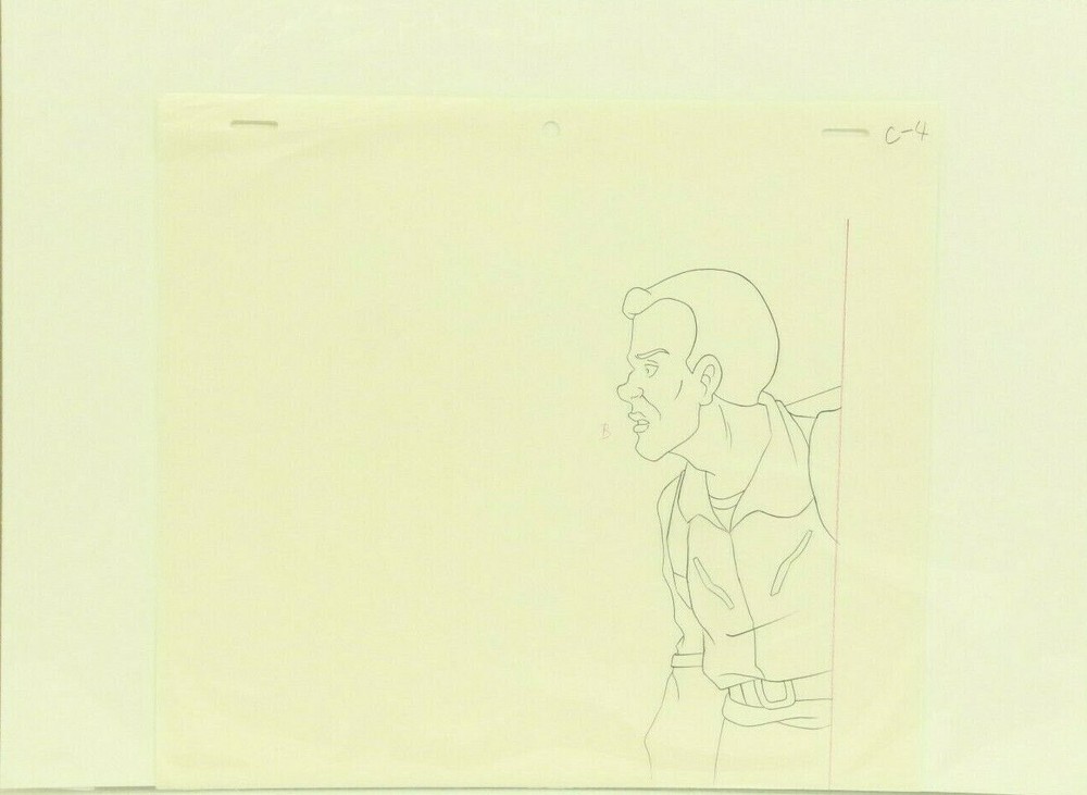 The Real Ghostbusters ORIGINAL Hand Drawn Sketch WINSTON W/COA 6-49
