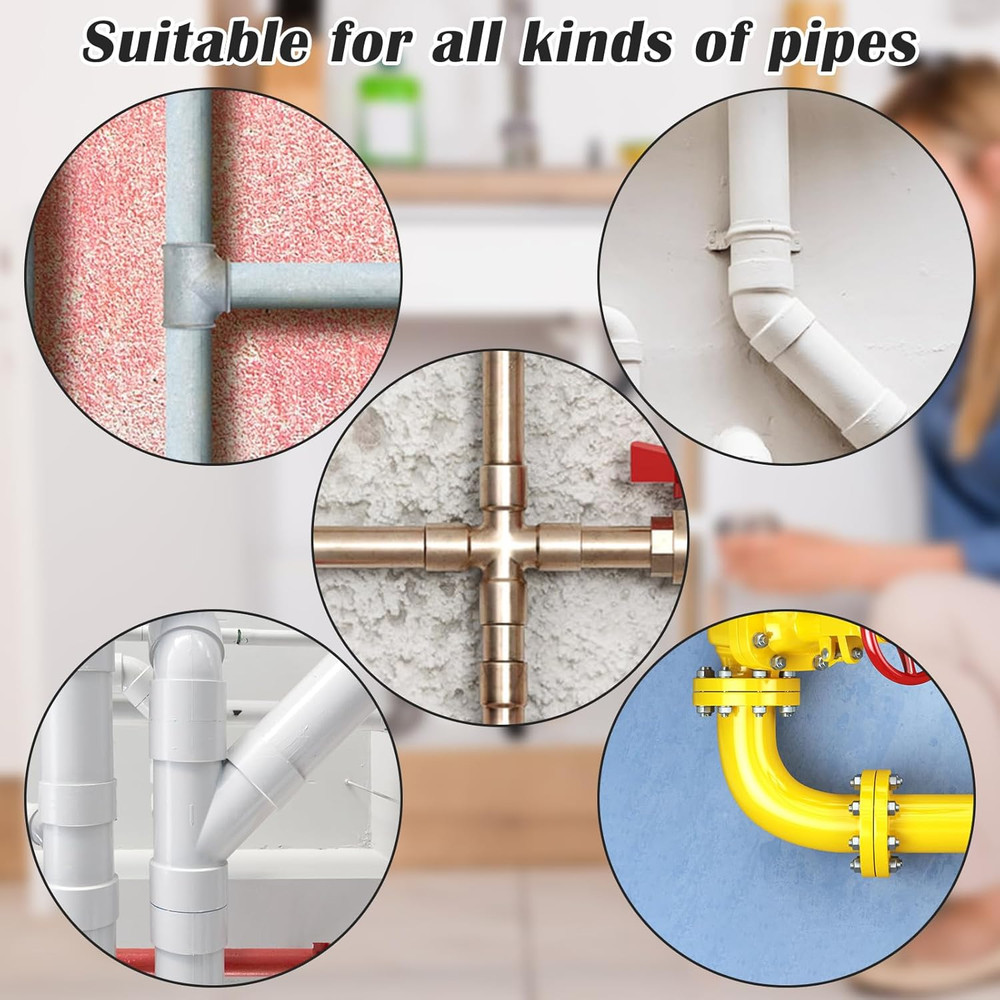 4PCS Drain Snake Drill Attachment, Drain Cleaner Combination Cutter Head Set fo