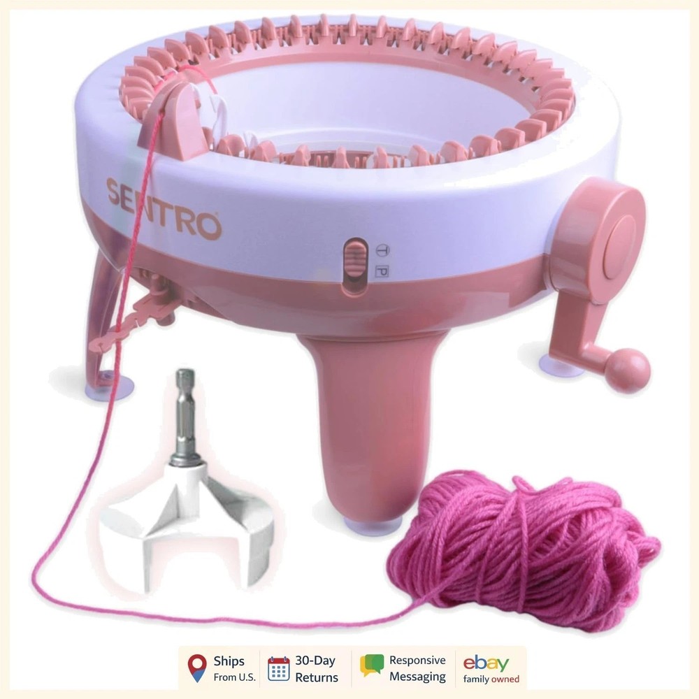 40 Needle Knitting Machine with Electric Adapter for Easy Automatic Knitting