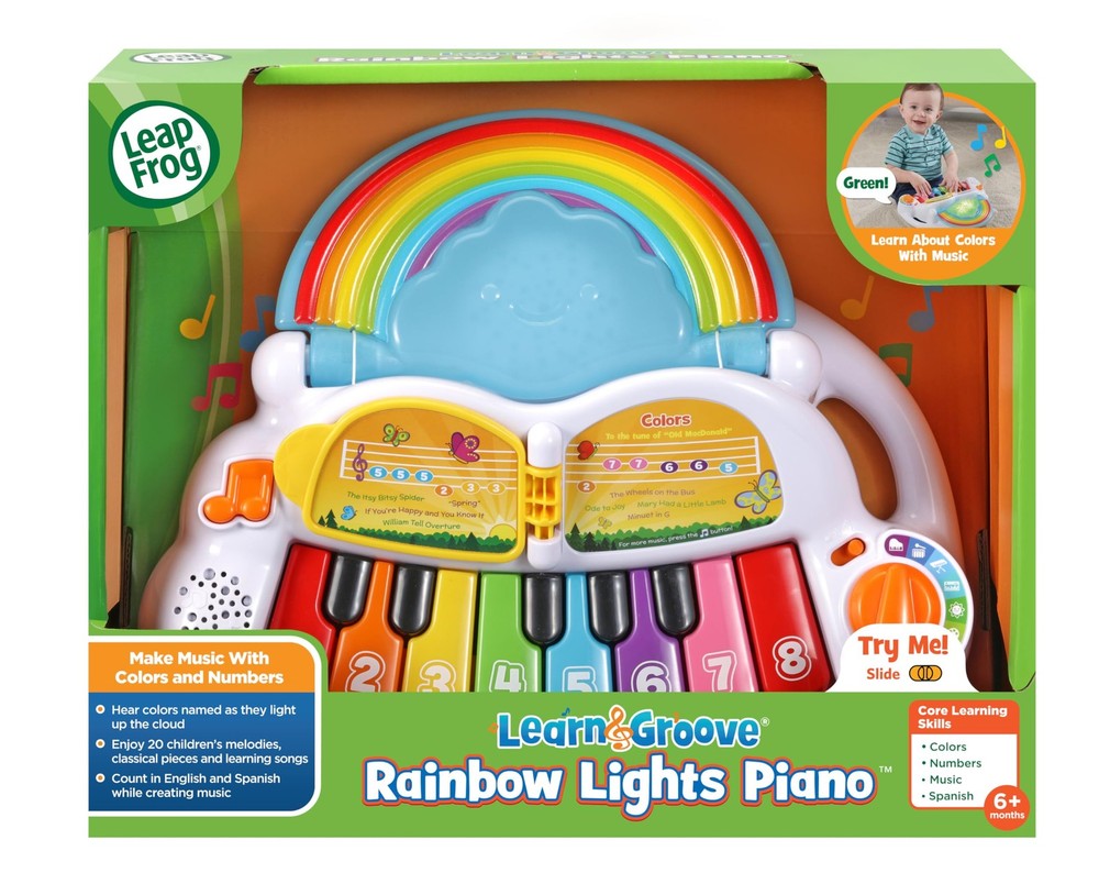 Learn and Groove Rainbow Lights Piano