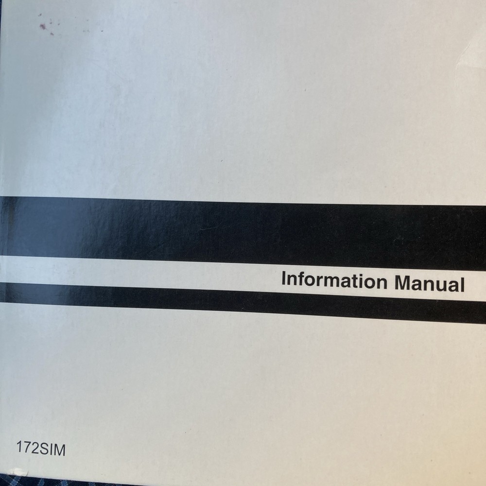 Cessna 172SIM 172S Information Manual