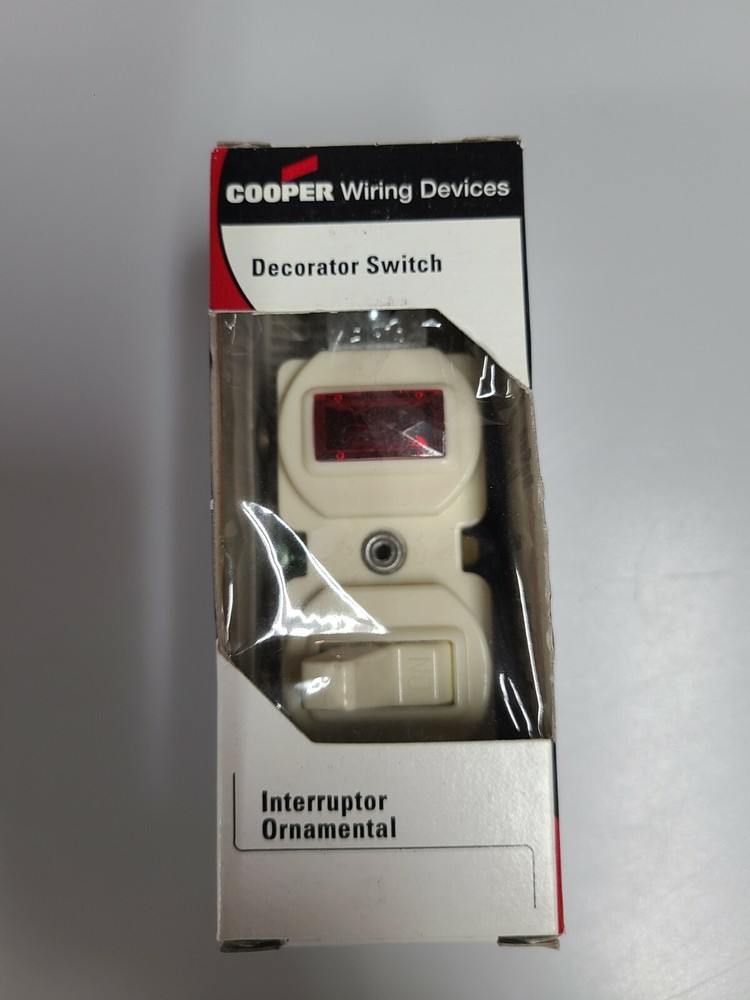 Cooper 277A-Box Combination Single Pole Decorator Switch Pilot Light 15a 120v