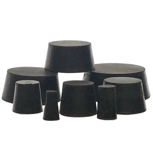 Rubber Stoppers, Solid (Size 5), Karter Scientific 292I2 (Pack 24)