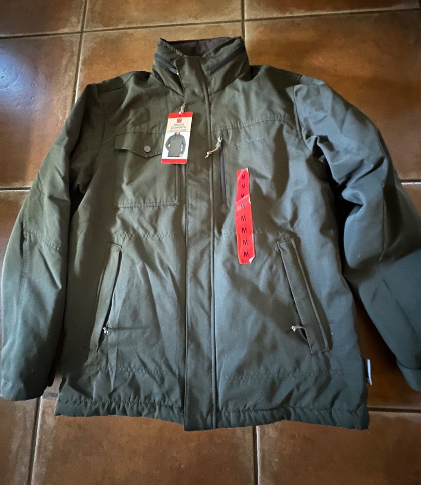RUGGED ELEMENTS MENS TECH CANVAS JACKET M DARK OLIVE