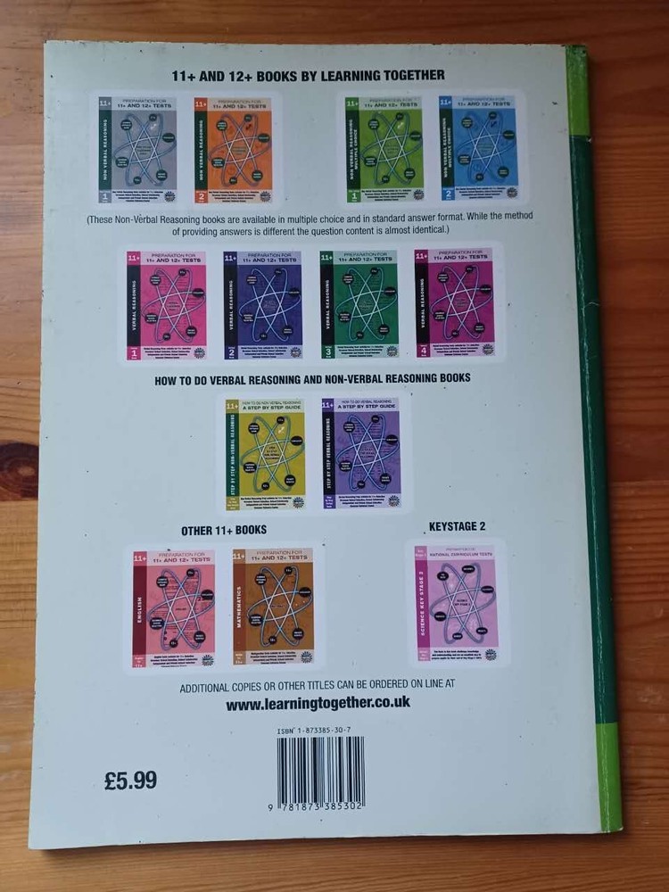 Non-verbal Reasoning: Bk. 1: Multiple Choice Format (Preparation... - McConkey