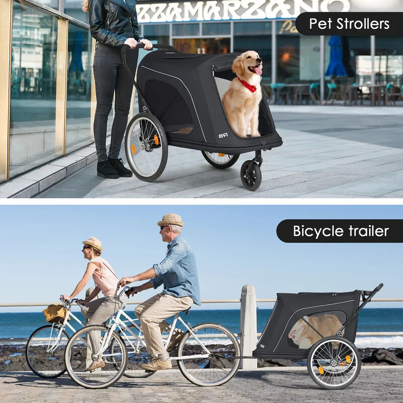 Beberoad Pets Stroller Foldable Pet Stroller R8 Luxury Dog Stroller Pet Trailer