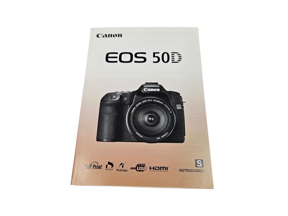 Canon EOS 50D Instruction Manual Only SPANISH