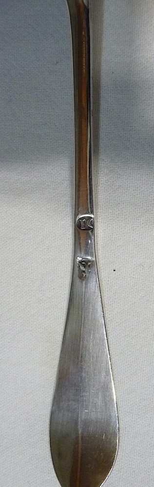 4-Antique Scottish Provincial Silver J. Cornflute, Perth, Teaspoons Initials"AF"