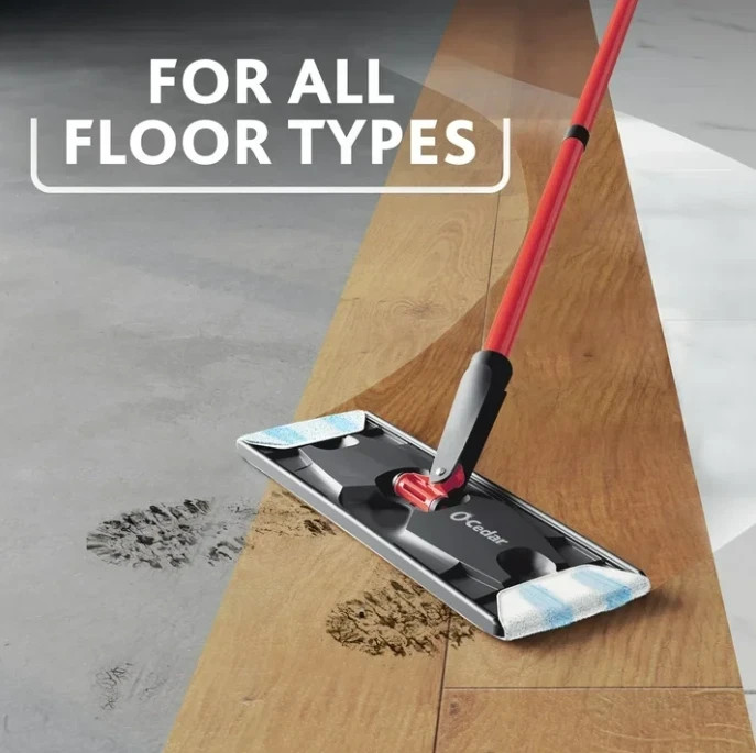 O-Cedar H2prO Microfiber Flat Mop System- Ship From USA- No Import Fees