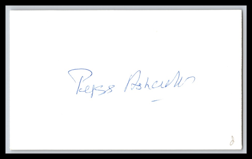 Peggy Ashcroft - Actress - 3x5 Card - Signed / Autograph (d)