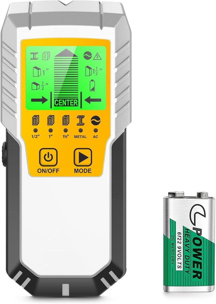 Compact & Durable Stud Finder with LCD Display for Safe Wall Detection