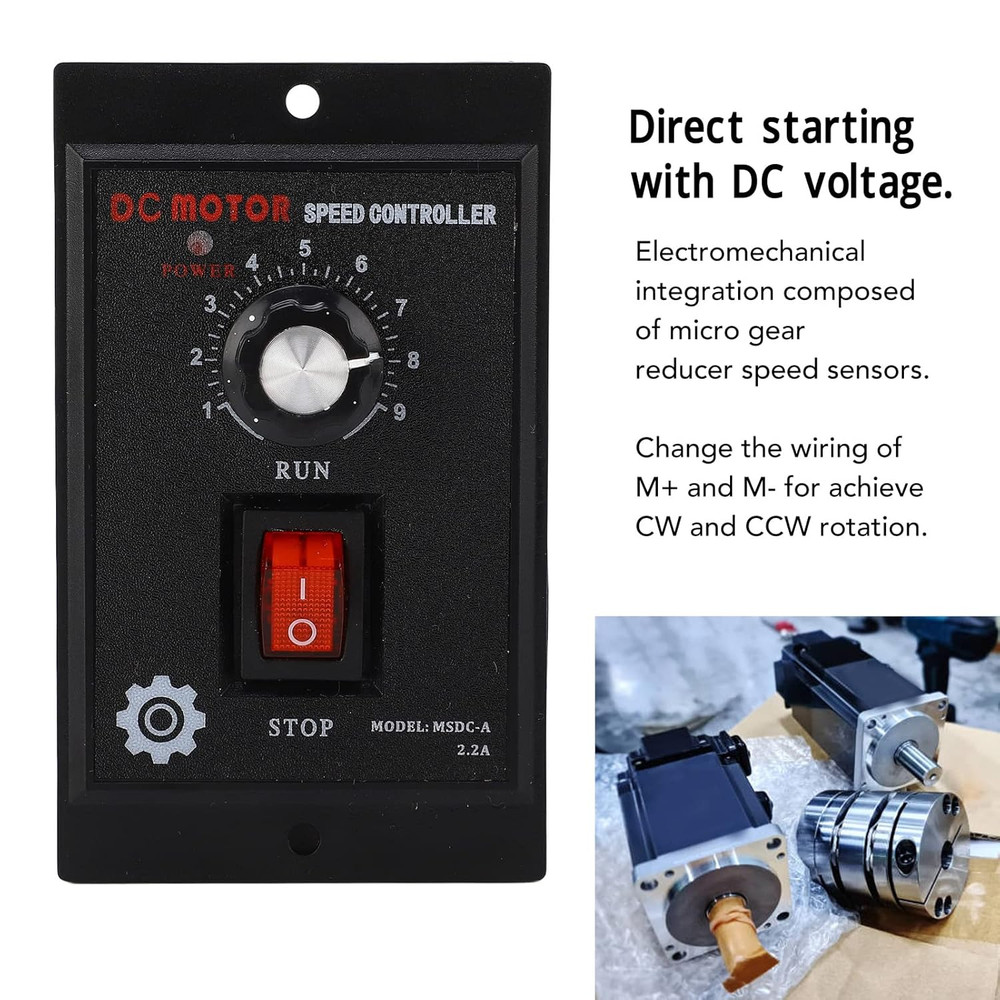 DC Motor Speed Controller, 110V AC Input 110V DC Output Motor Control Switch Sen