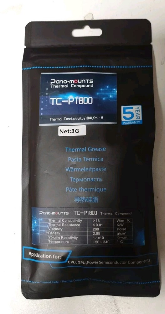 -Thermal Compound Paste TC-P1250 12.5W/mk 5G New