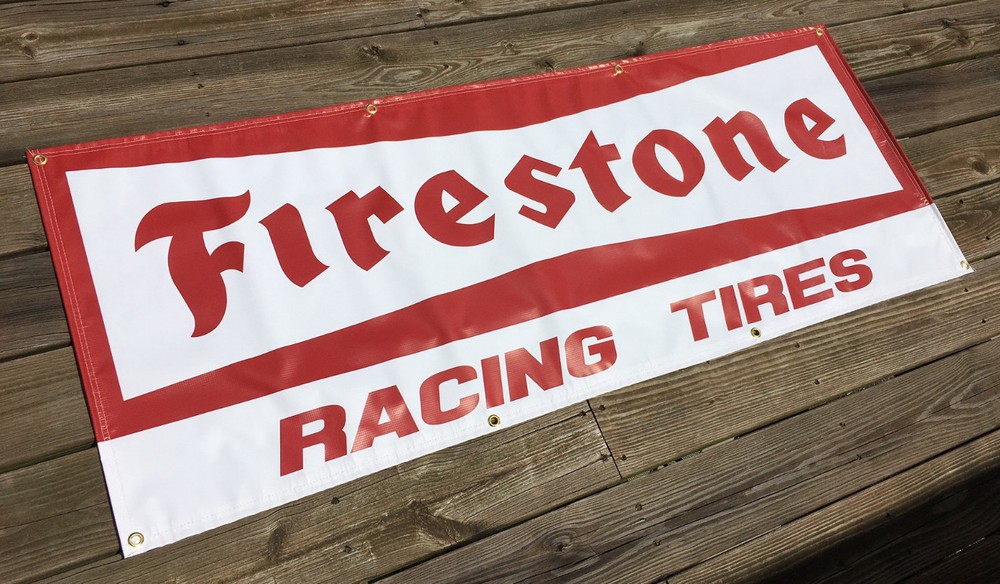 FIRESTONE Garage Banner Sign (Large 2'x5')