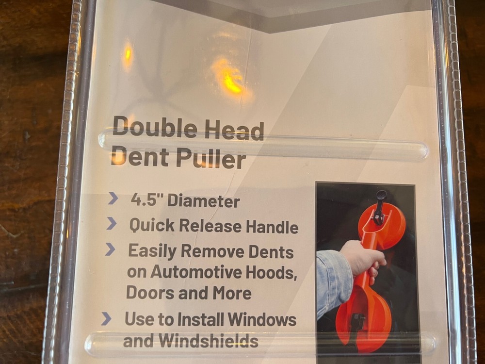 DENT PULLER Double ZERO TO SIXTY Auto Repair Strong Suction Cups Grip Handle NEW