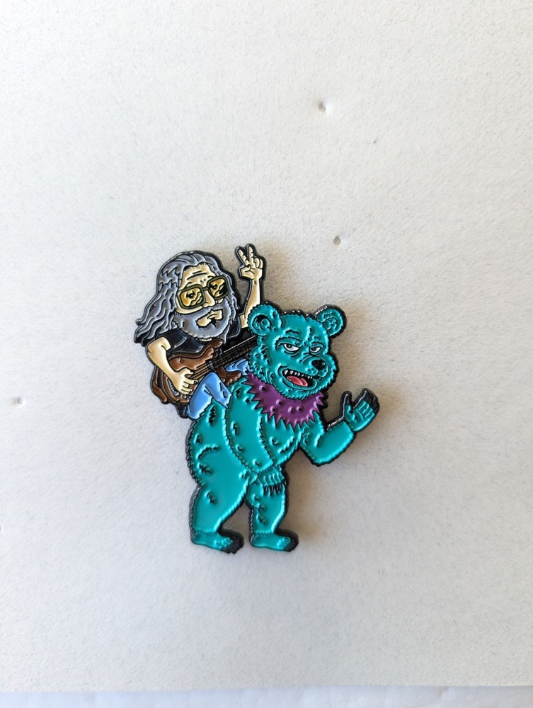 Grateful Dead Jerry Garcia Bear Pin.