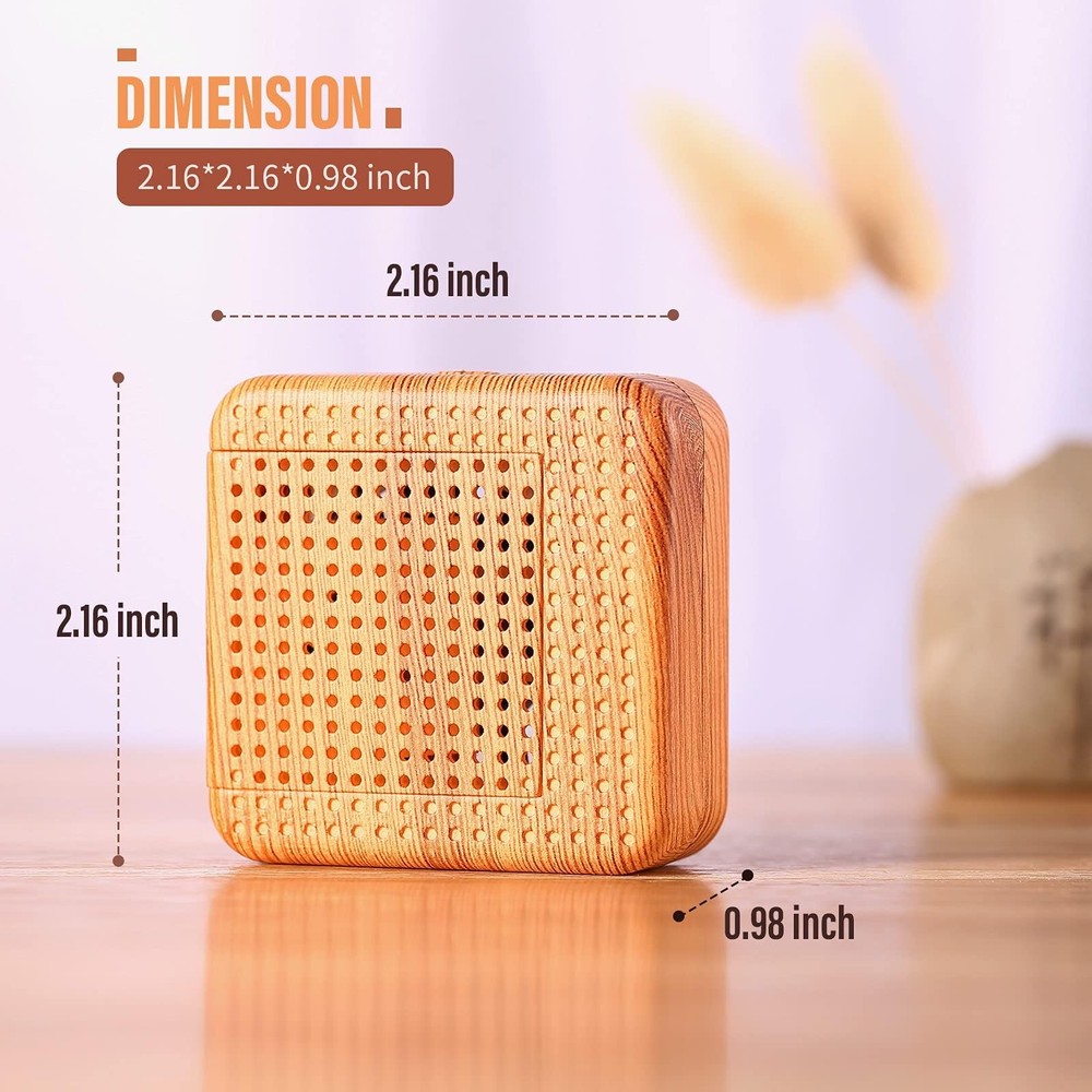 Weljoy Wood Grain Portable Diffuser for Essential Oils – Car or