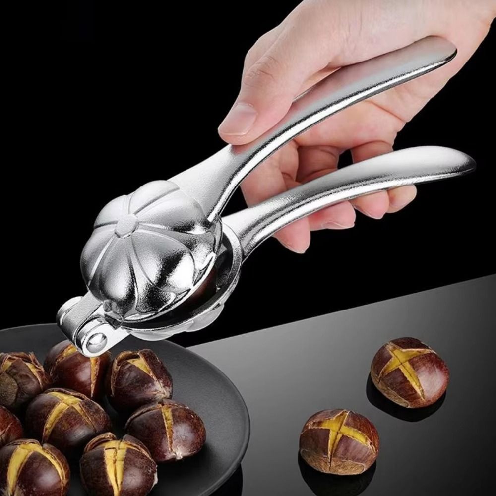 Nut Cracker Sheller Chestnut Peeling Tool Cross Design Chestnut Opener