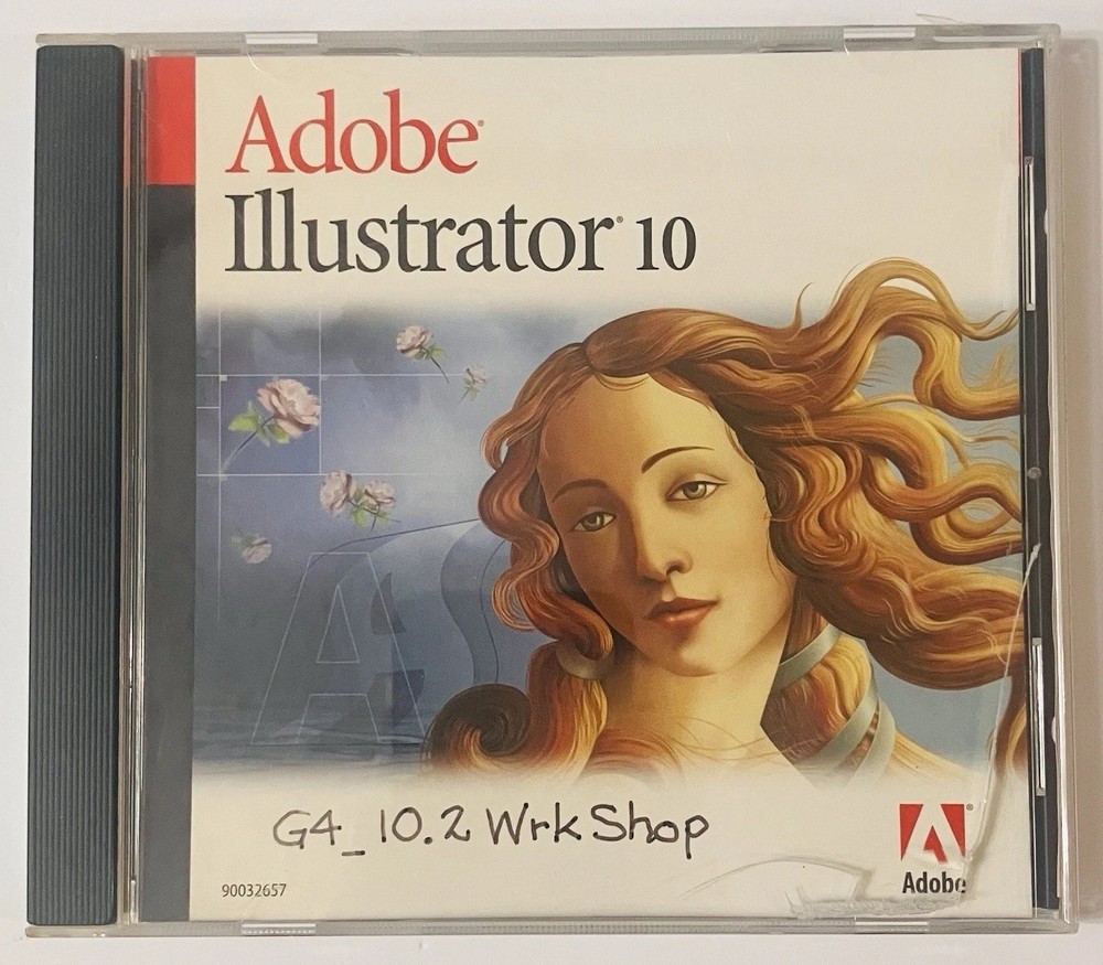 Adobe Illustrator 10 UPGRADE CD for Macintosh w/ Serial | Vintage Software Disc