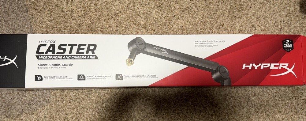 HyperX Caster Boom Arm for Microphone/Camera